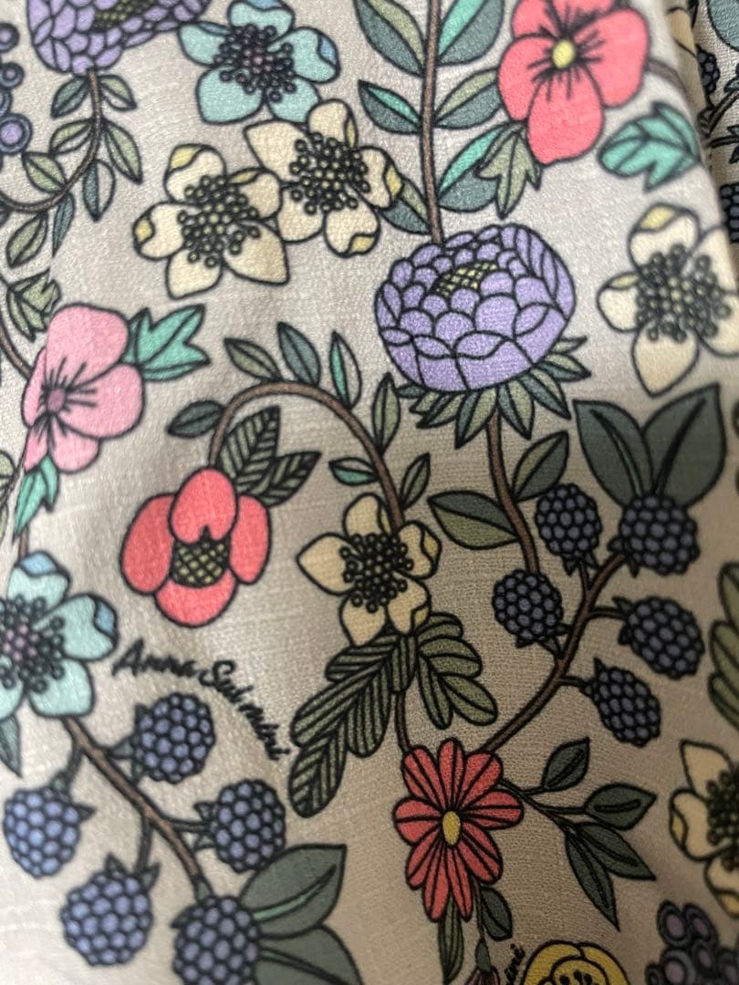 ANNA SUI mini♡ボタニカル花柄ワンピース♡140