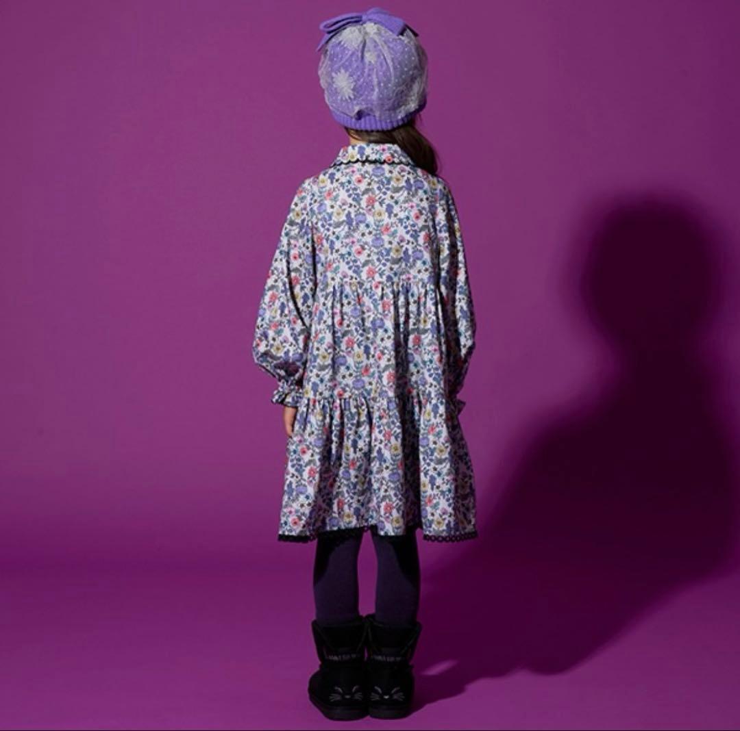 ANNA SUI mini♡ボタニカル花柄ワンピース♡140