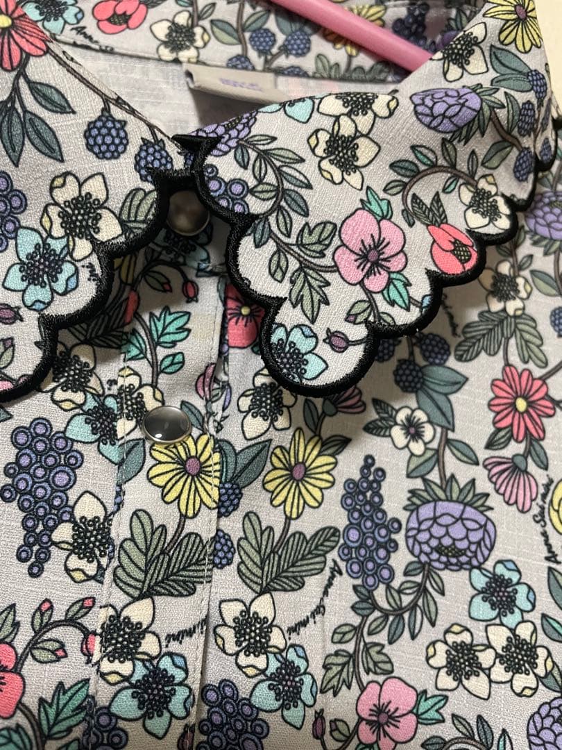 ANNA SUI mini♡ボタニカル花柄ワンピース♡140