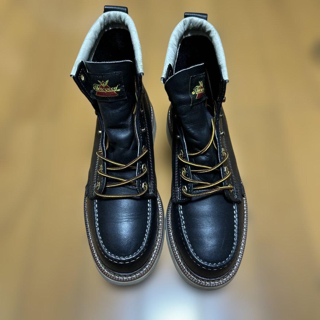 Thorogood 黒 ワークブーツ