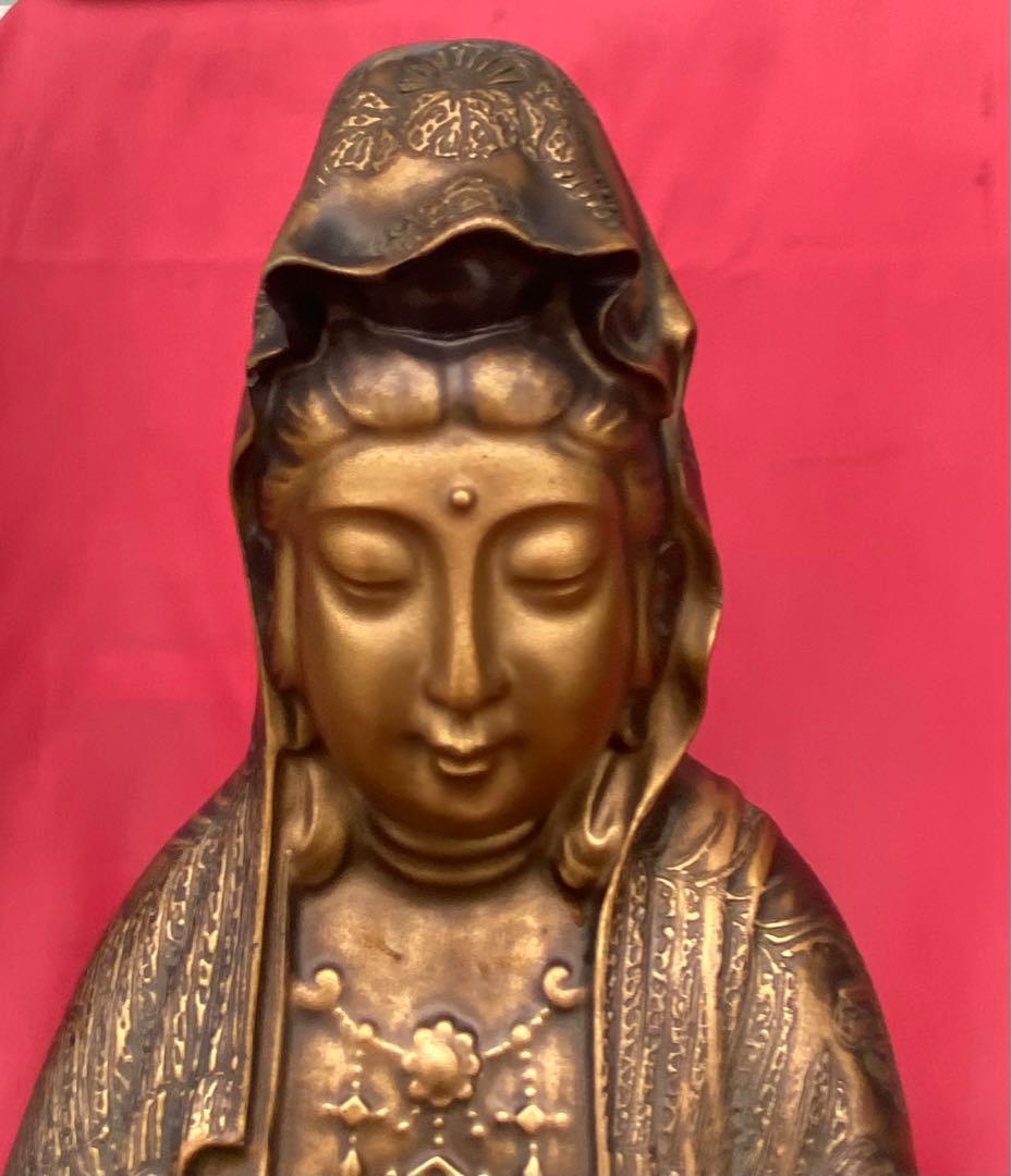仏像 古美術 骨董 銅製観音菩薩 観世音菩薩 観自在菩薩 救世菩薩 コレオーク品