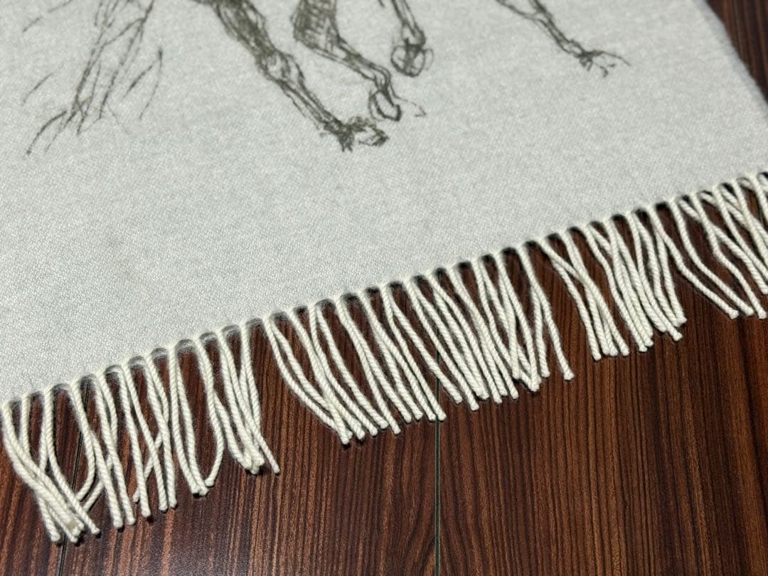 Hermès 馬のデザイン マフラー