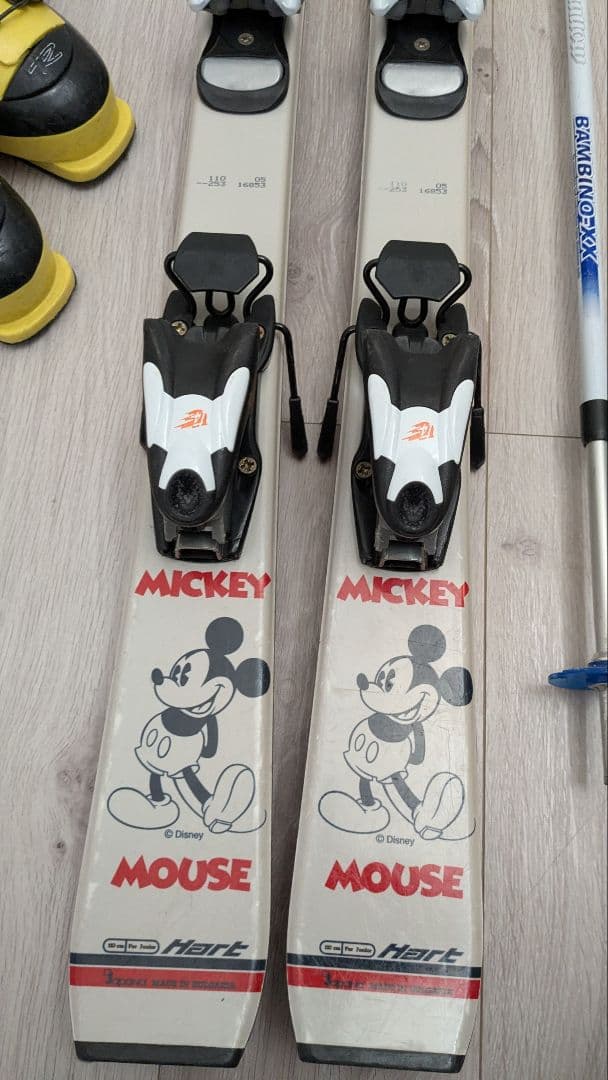 ミッキー スキー板 110cm ブーツ 21.5cm セット