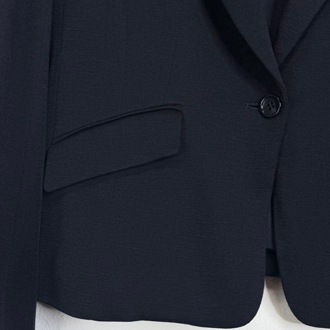 Reflect大きいサイズ ウール混生地 匠ジャケット 黒