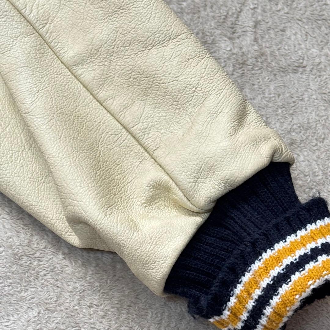 Albion award Jacket スタジャン 36 リアルレザー usa製