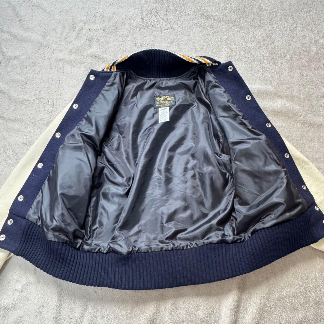 Albion award Jacket スタジャン 36 リアルレザー usa製