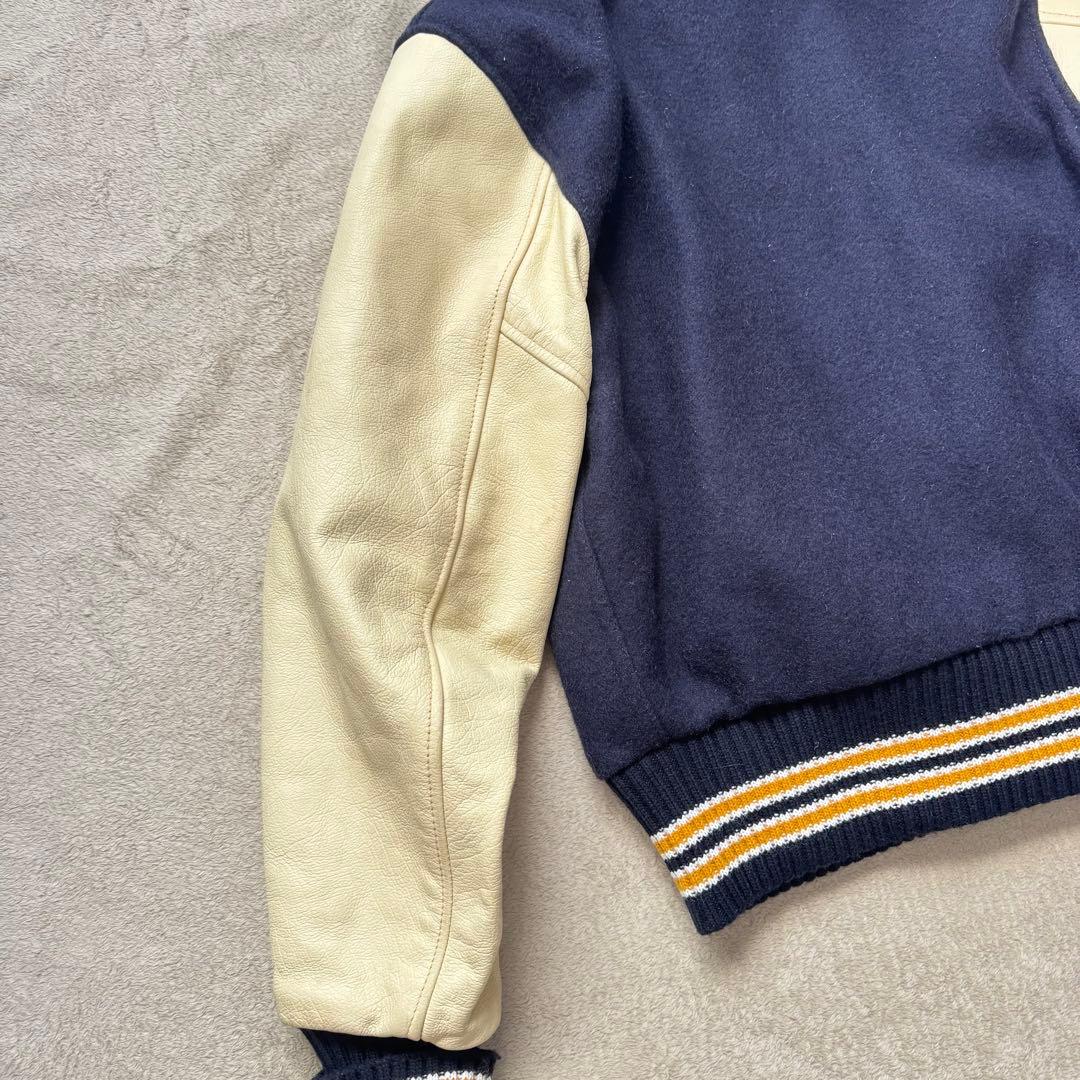 Albion award Jacket スタジャン 36 リアルレザー usa製