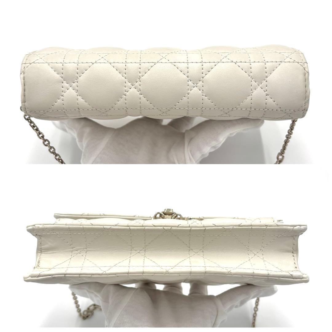 美品✨Dior カナージュ デイリー チェーンウォレット ポーチ