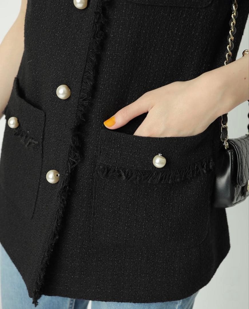 Arpege story アルページュストーリー パールツイード ジレ ベスト