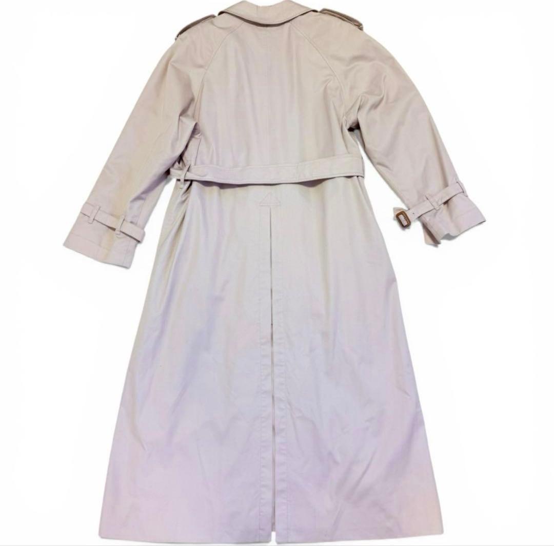 【美品】 BURBERRY 大きいサイズ コットン マキシ丈 トレンチコート