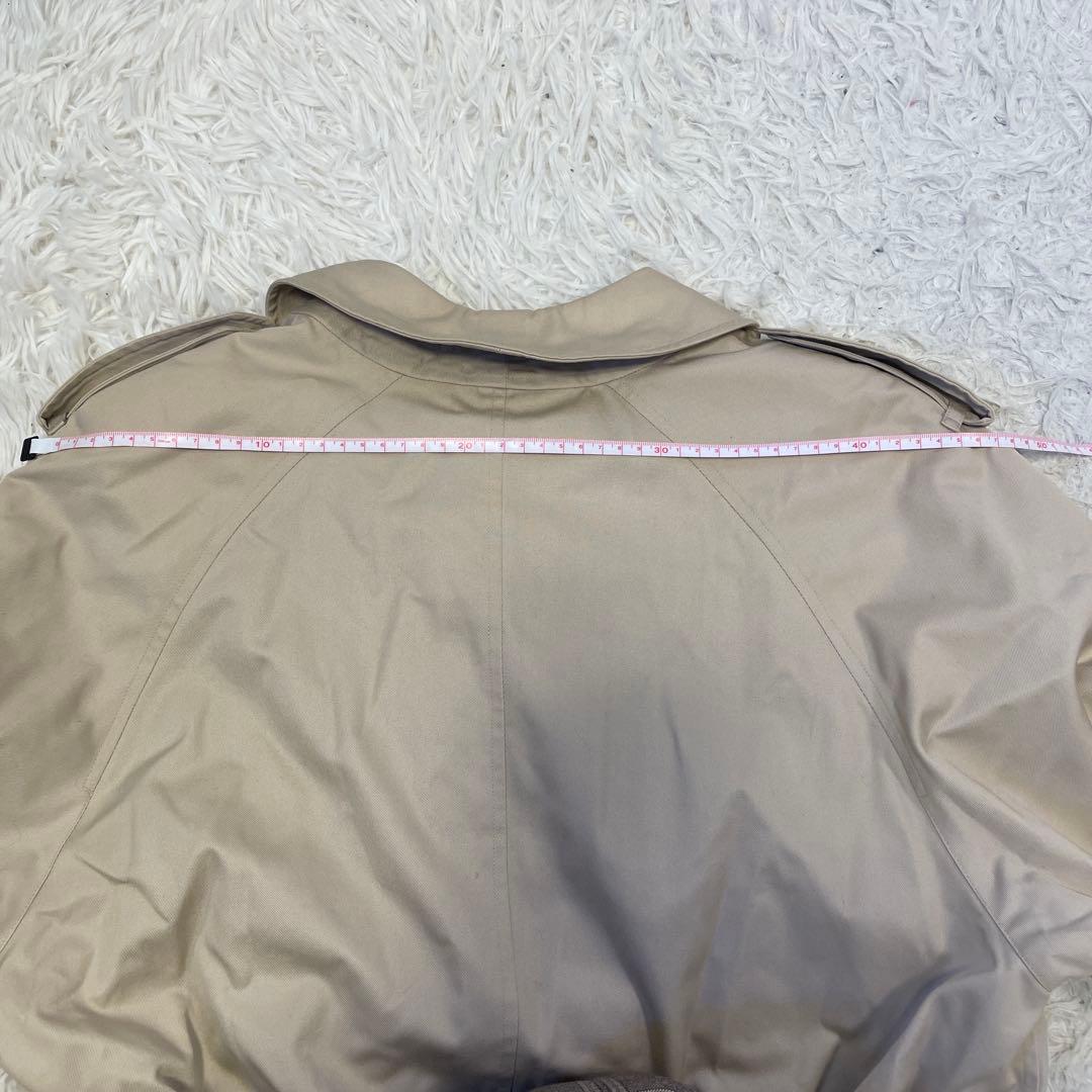 【美品】 BURBERRY 大きいサイズ コットン マキシ丈 トレンチコート