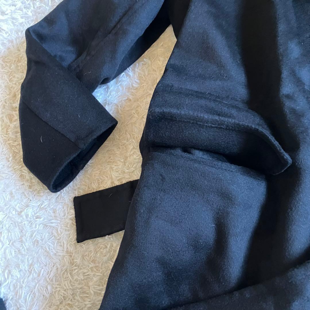 【新品タグ付き】UNIQLO +J カシミヤブレンド　チェスターコート　黒　L