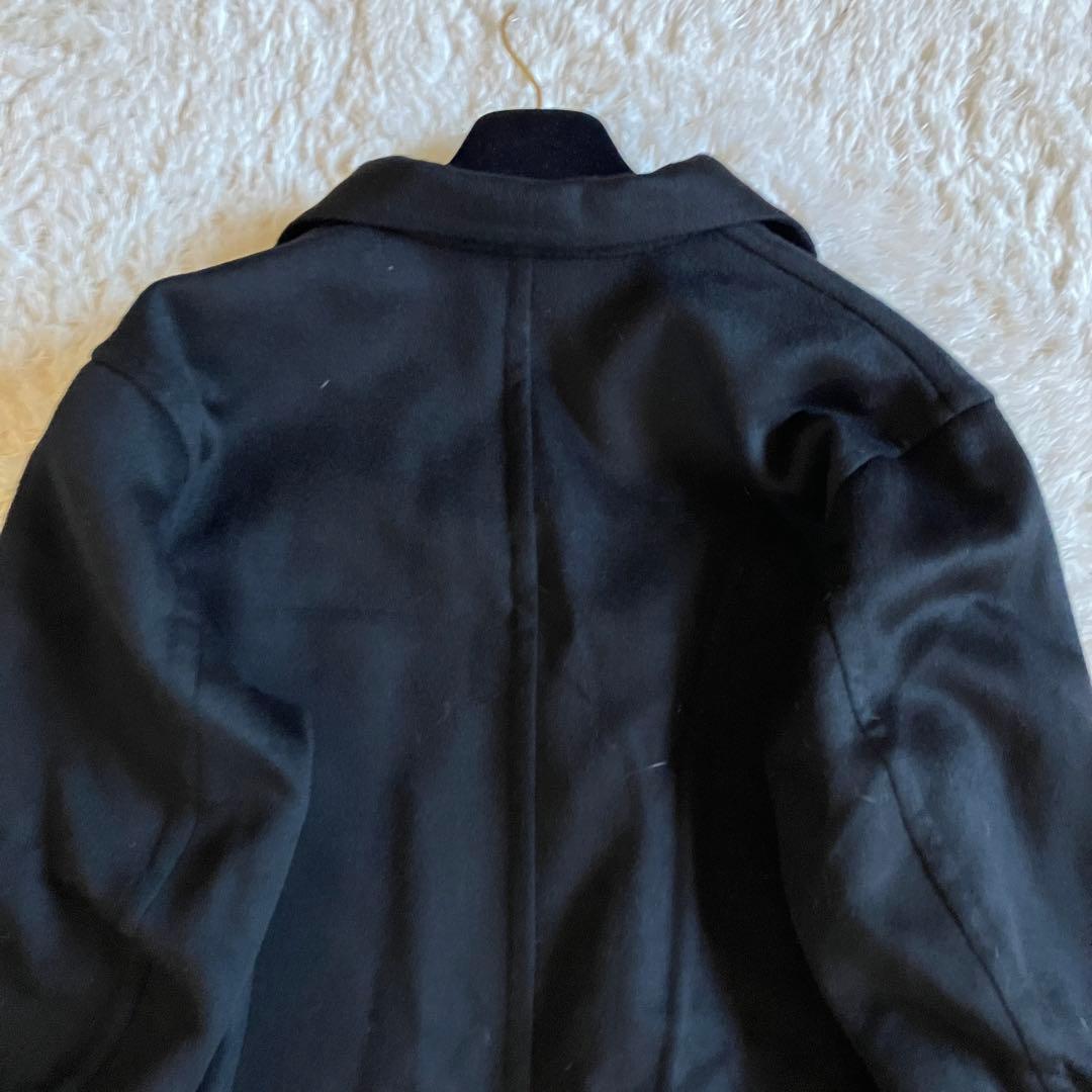 【新品タグ付き】UNIQLO +J カシミヤブレンド　チェスターコート　黒　L