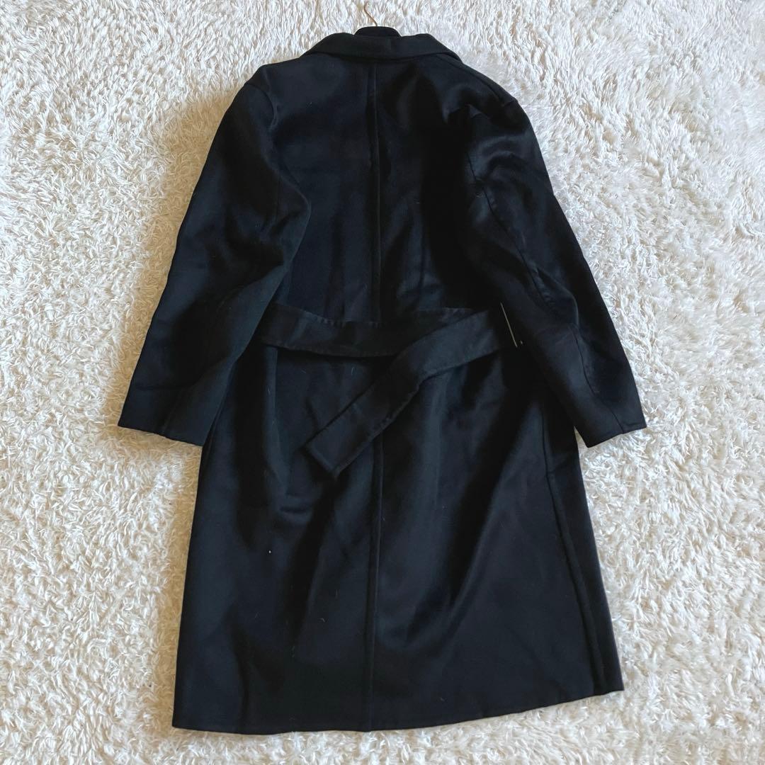 【新品タグ付き】UNIQLO +J カシミヤブレンド　チェスターコート　黒　L