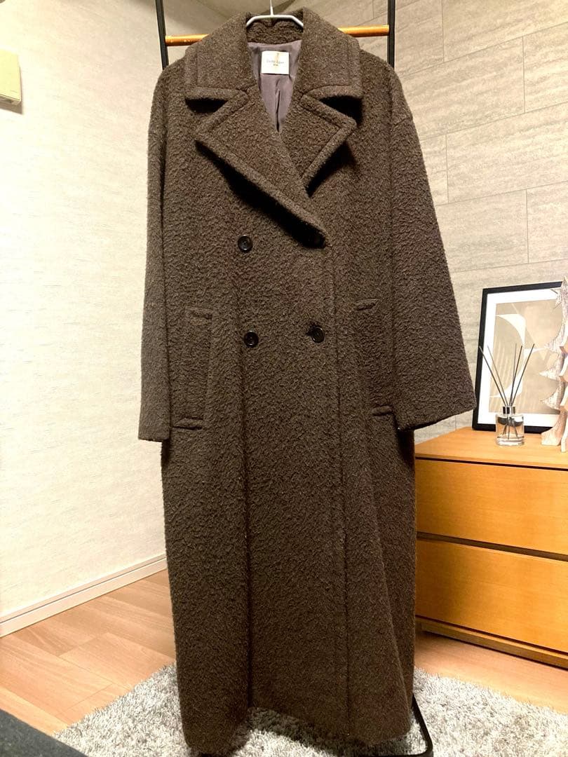 Demi-Luxe BEAMS ナッピングウールダブルブレストコート