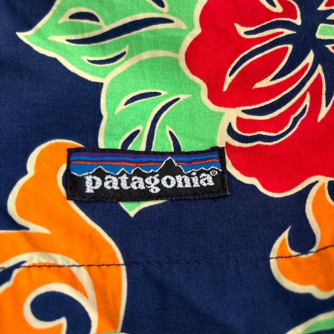 patagonia ハイビスカス柄 バギーズ ショーツ 90s Mアロハ