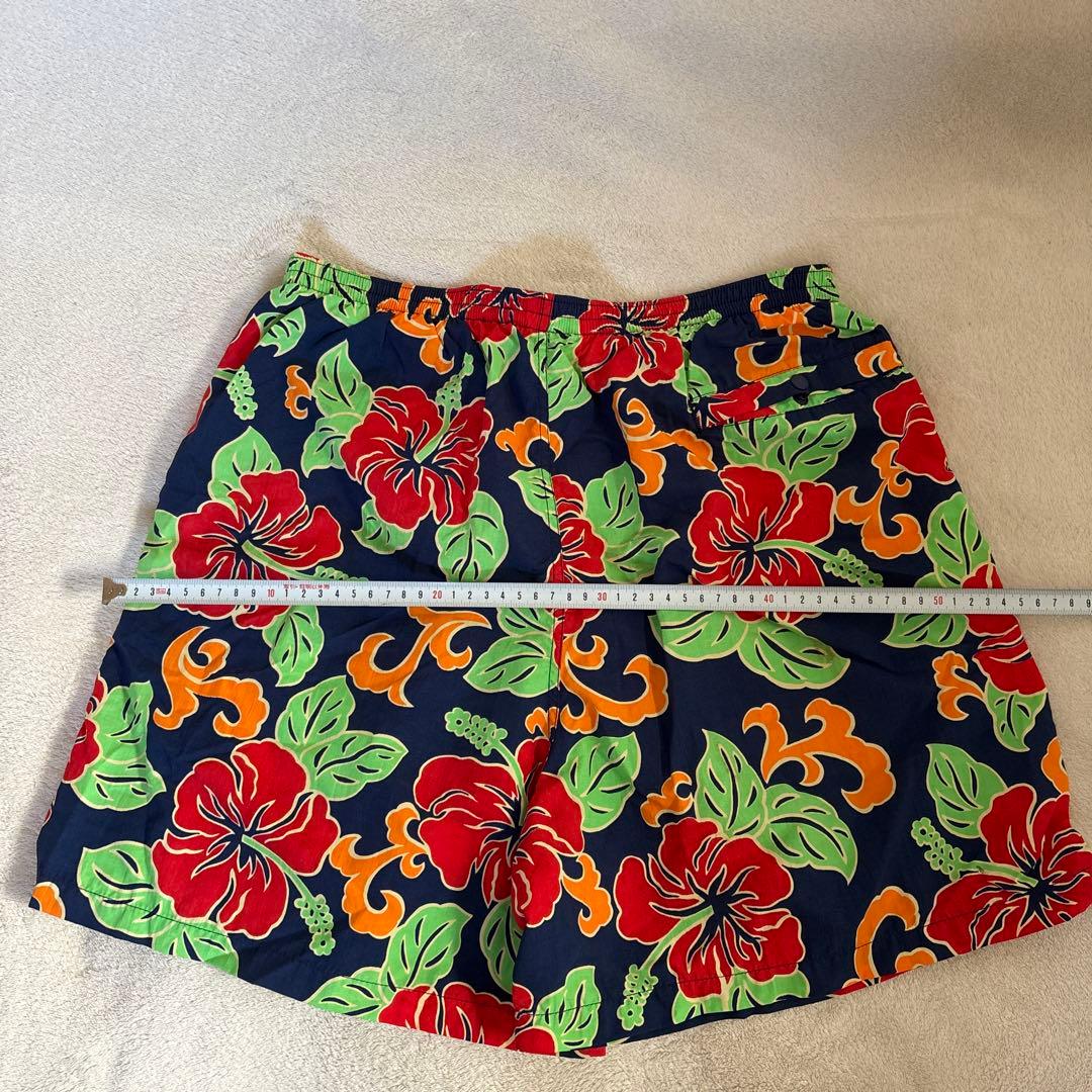patagonia ハイビスカス柄 バギーズ ショーツ 90s Mアロハ