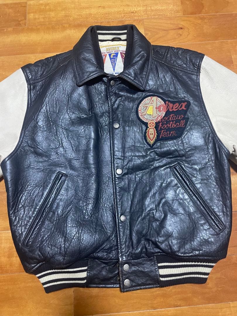 AVIREX レザースタジャン　インディアン