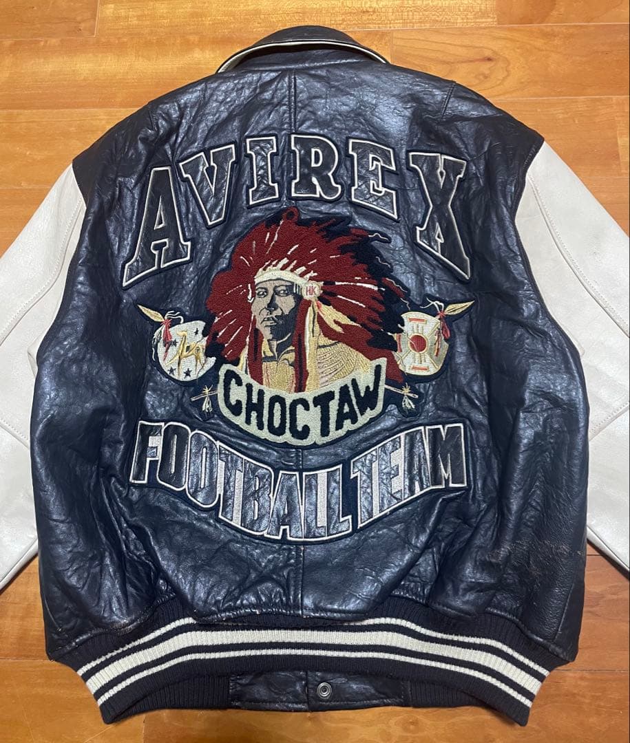 AVIREX レザースタジャン　インディアン