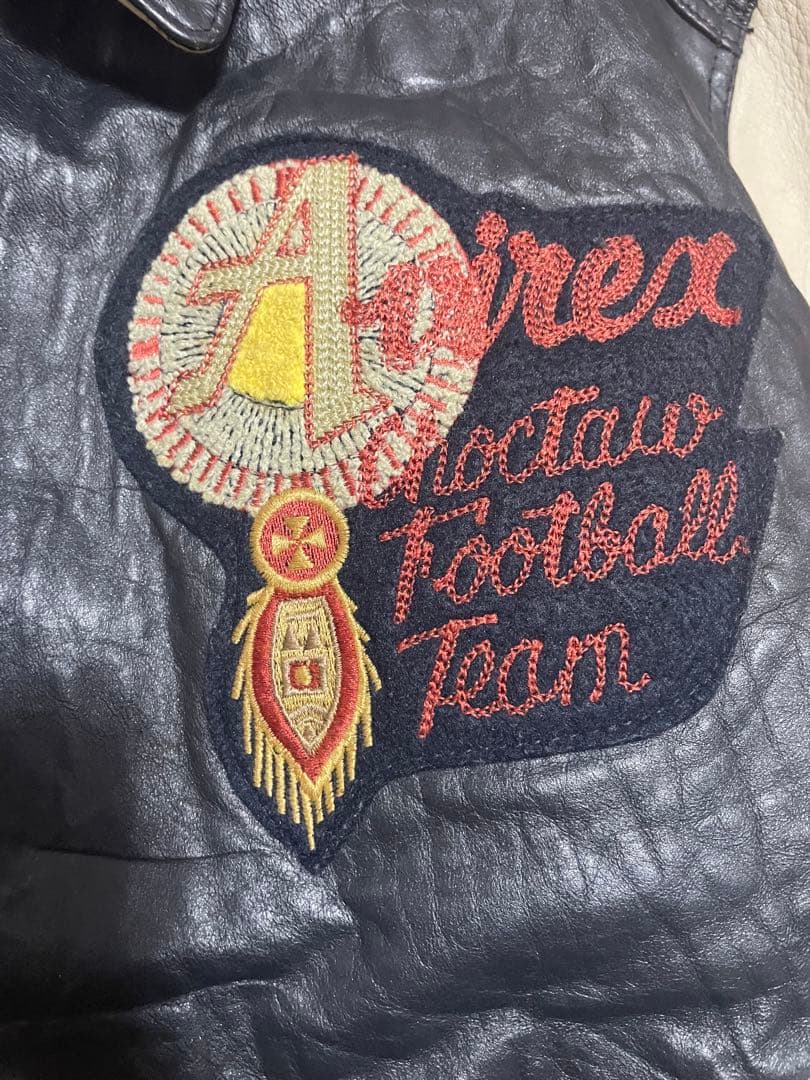 AVIREX レザースタジャン　インディアン