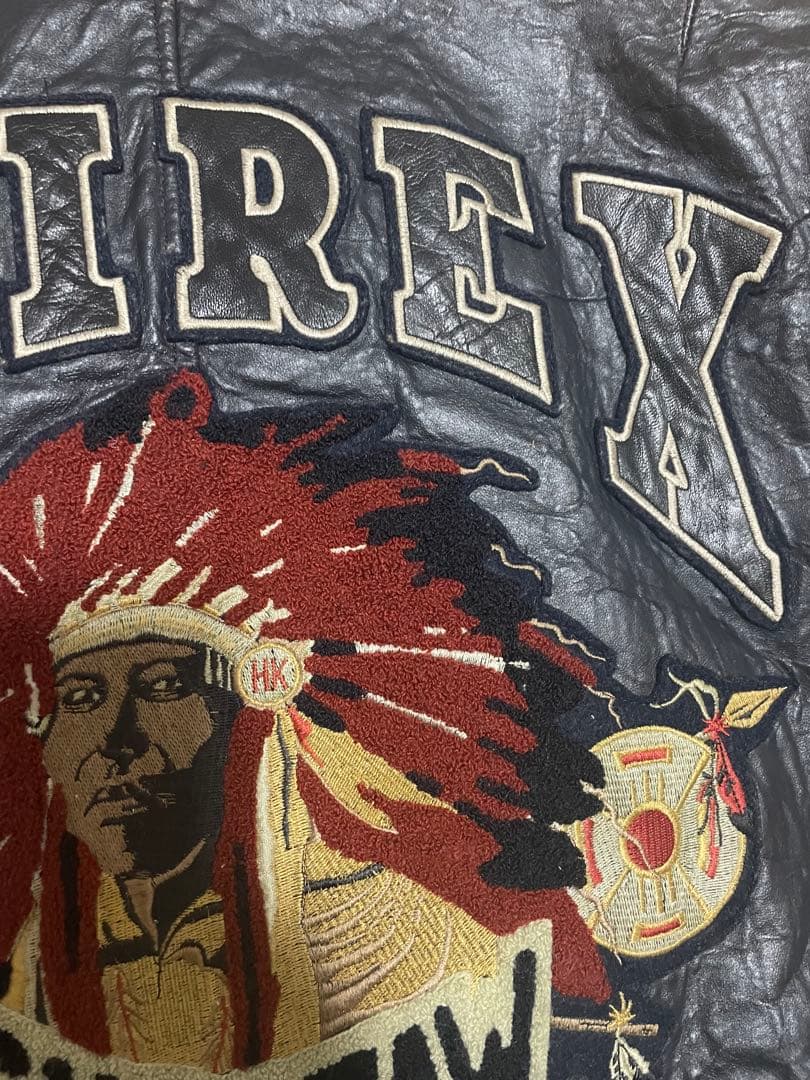 AVIREX レザースタジャン　インディアン