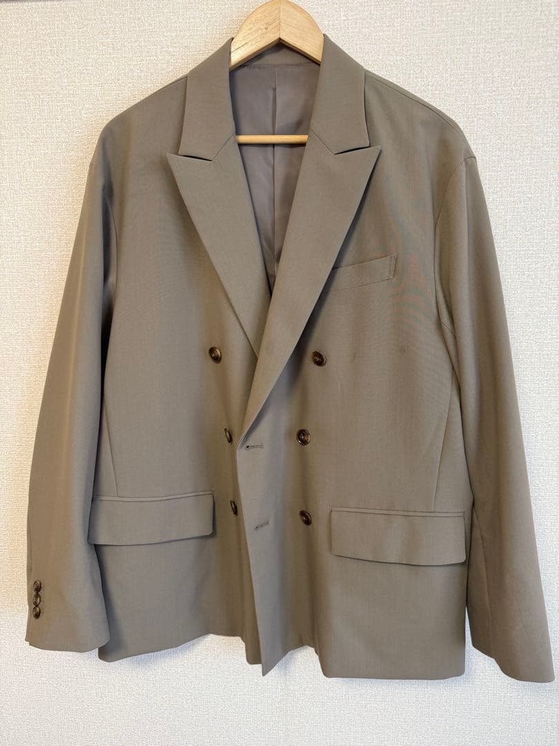 u*w様 417 グレージュダブルブレスト スーツセット