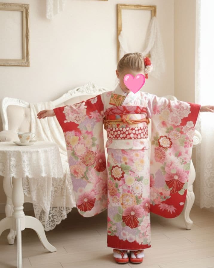 専用です☆新品☆式部浪漫着物と作り帯☆七五三フルセット