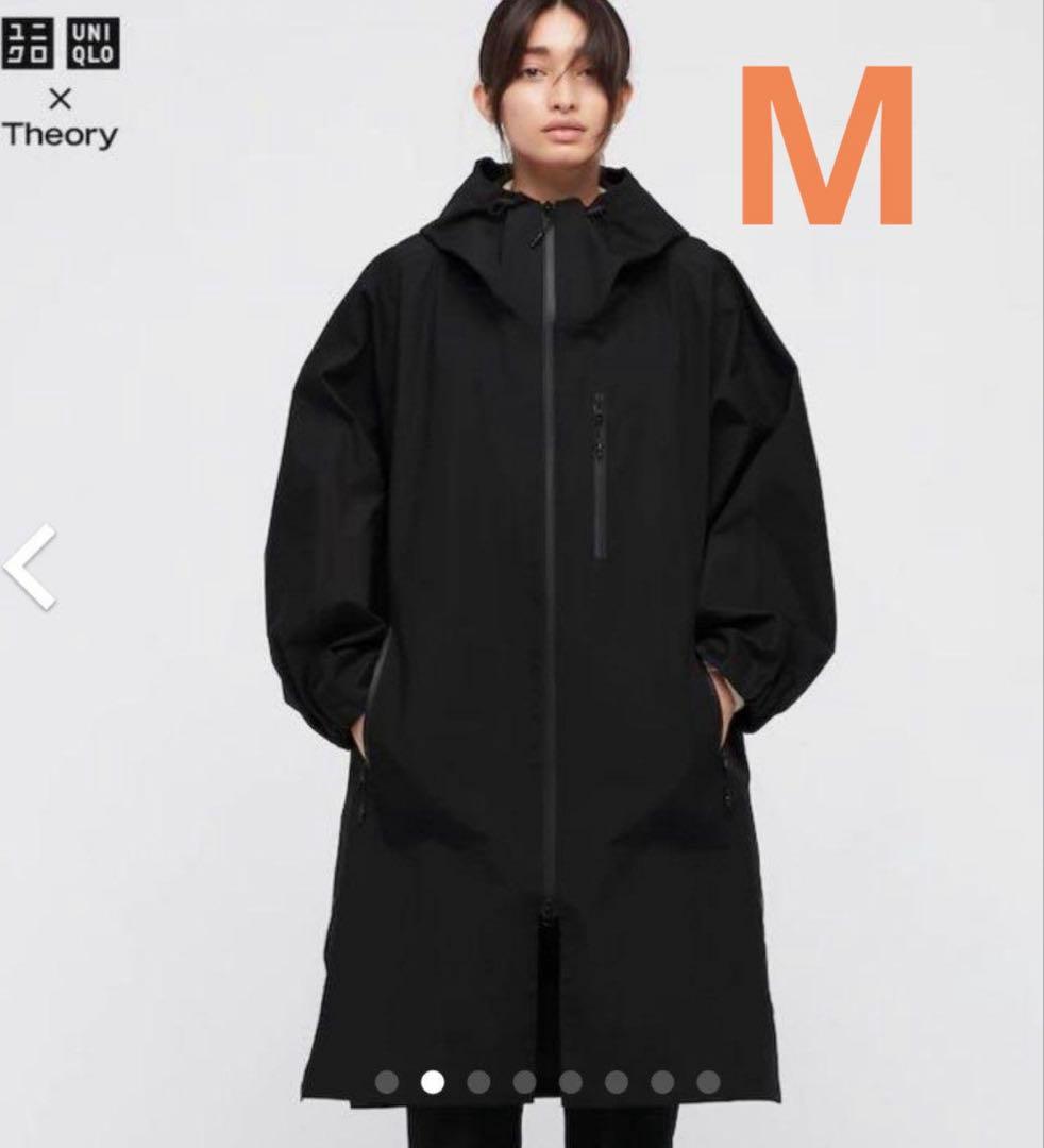 ★未使用★ユニクロ セオリー ブロックテックコート M ブラック