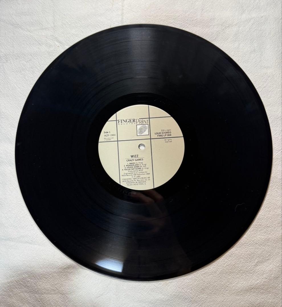 WIZZ Crazy Games LP スウェーデン盤