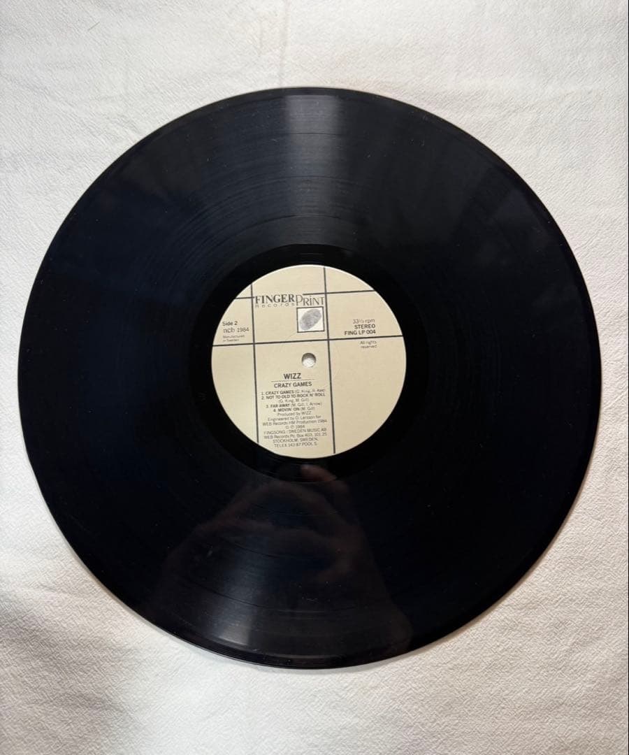 WIZZ Crazy Games LP スウェーデン盤