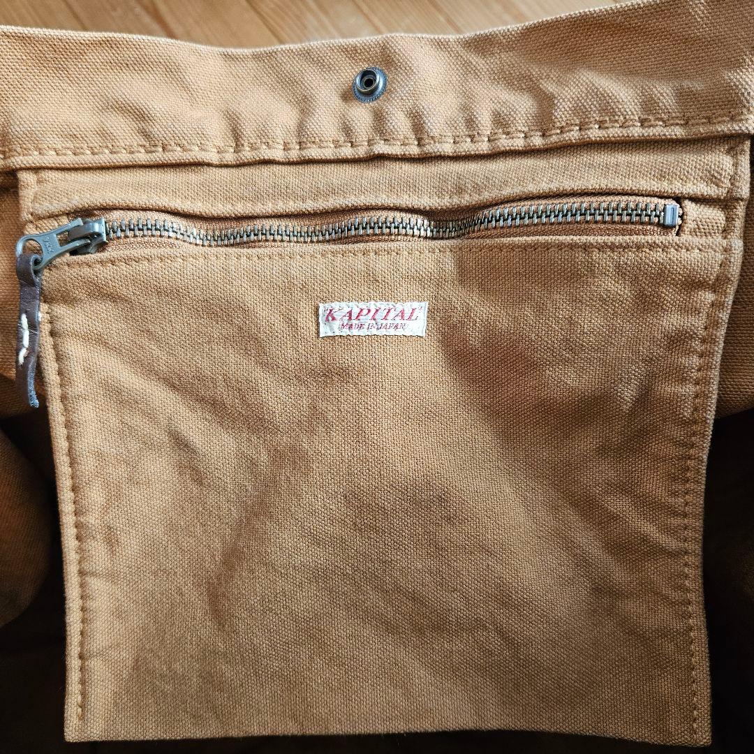 KAPITAL ベージュ トートバッグ