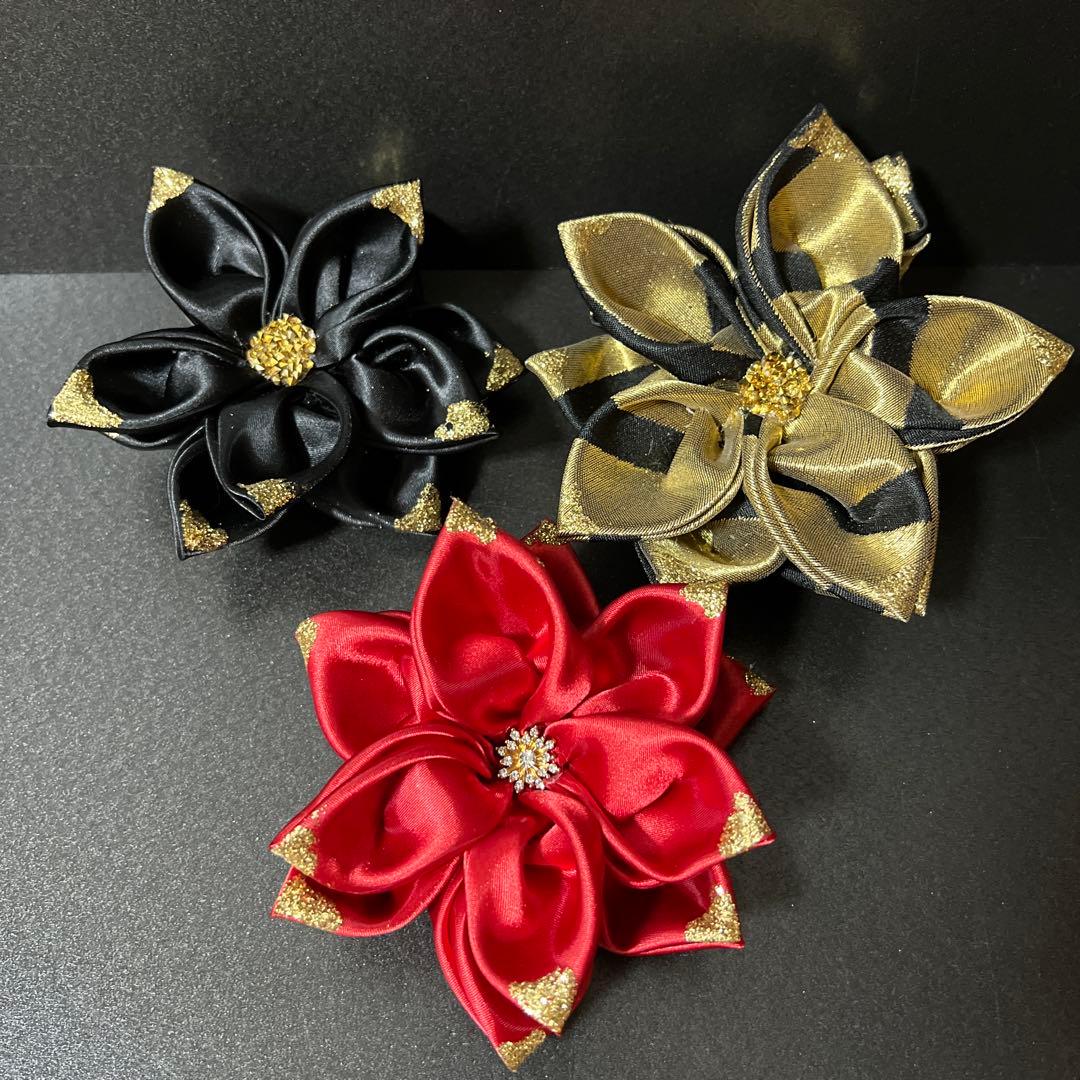 髪飾り・かんざし・成人式・結婚式・つまみ細工・豪華・ド派手・振袖・花魁・蝶