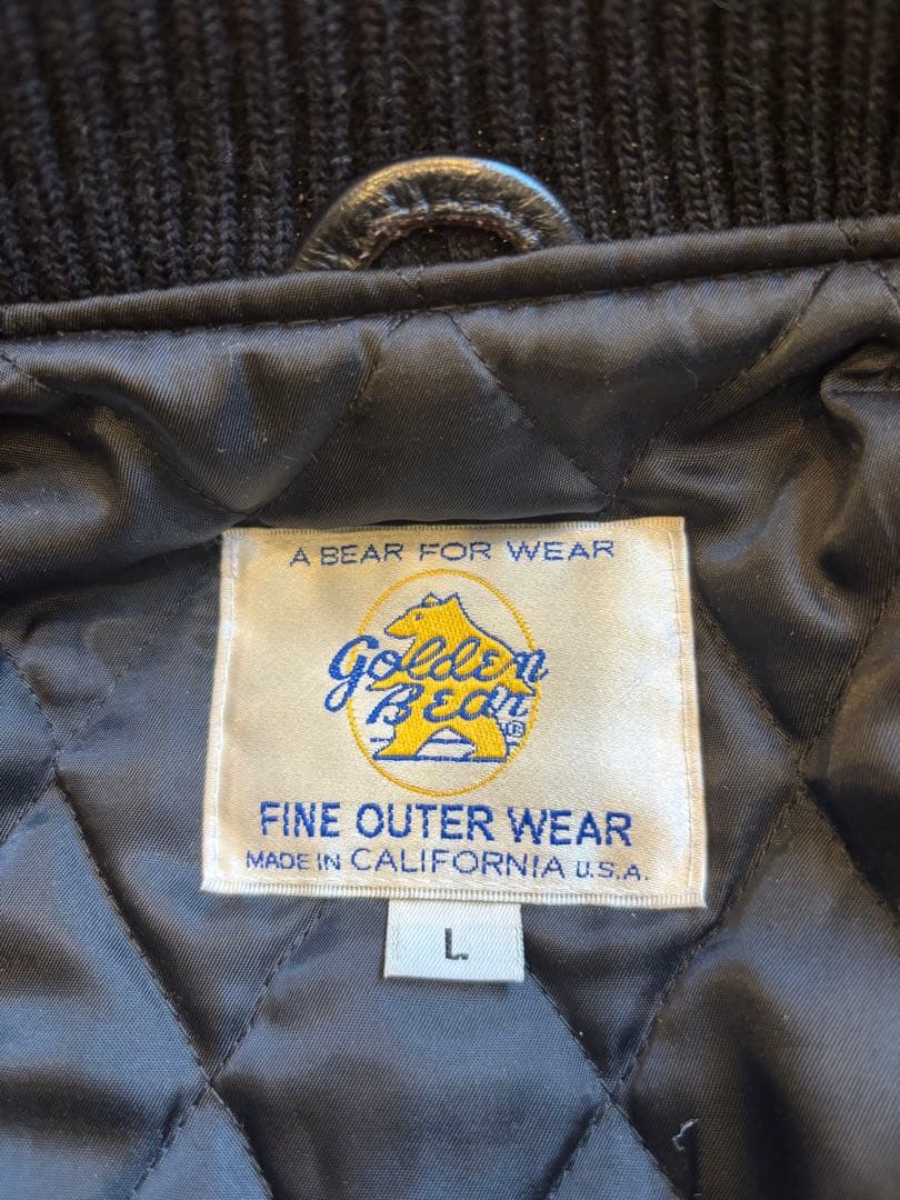 ［made in USA］Golden Bear スタジャン L ブラック