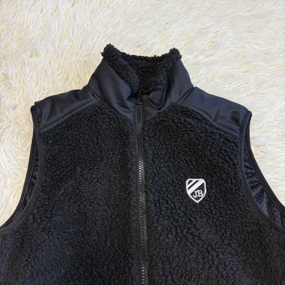 【ジャックバニー】美品 ボアベスト ブラック 1サイズ レディース