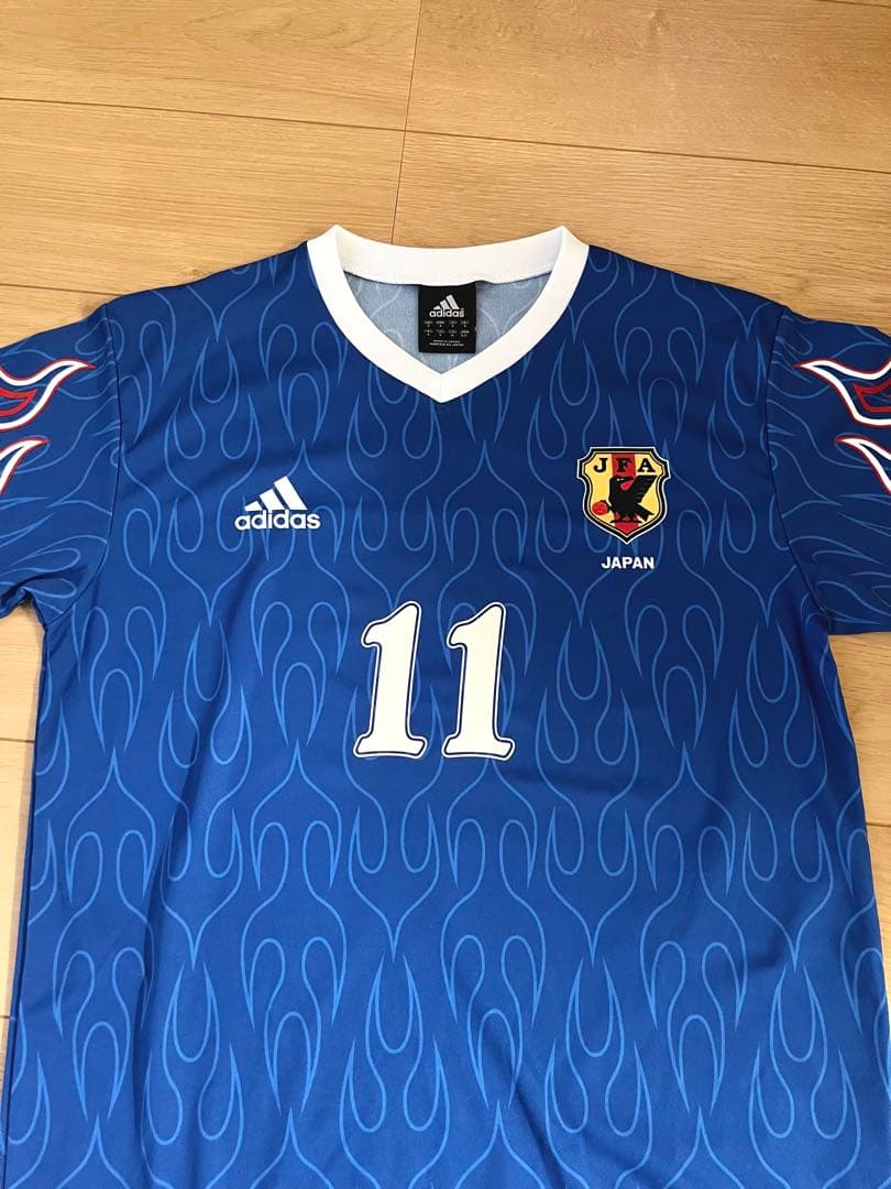 adidas 日本代表 炎モデル 復刻 フランス W杯 ユニフォーム KAZU