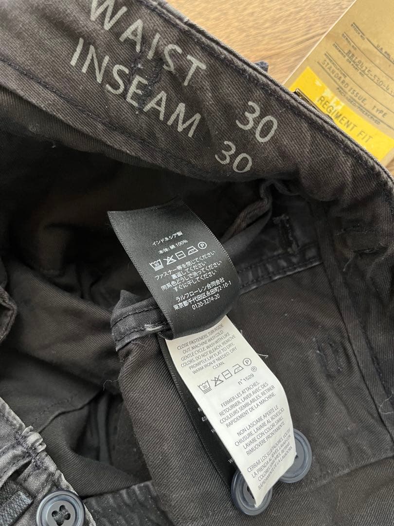 RRL CARGO PANTS BLACK ダブルアールエル カーゴパンツ