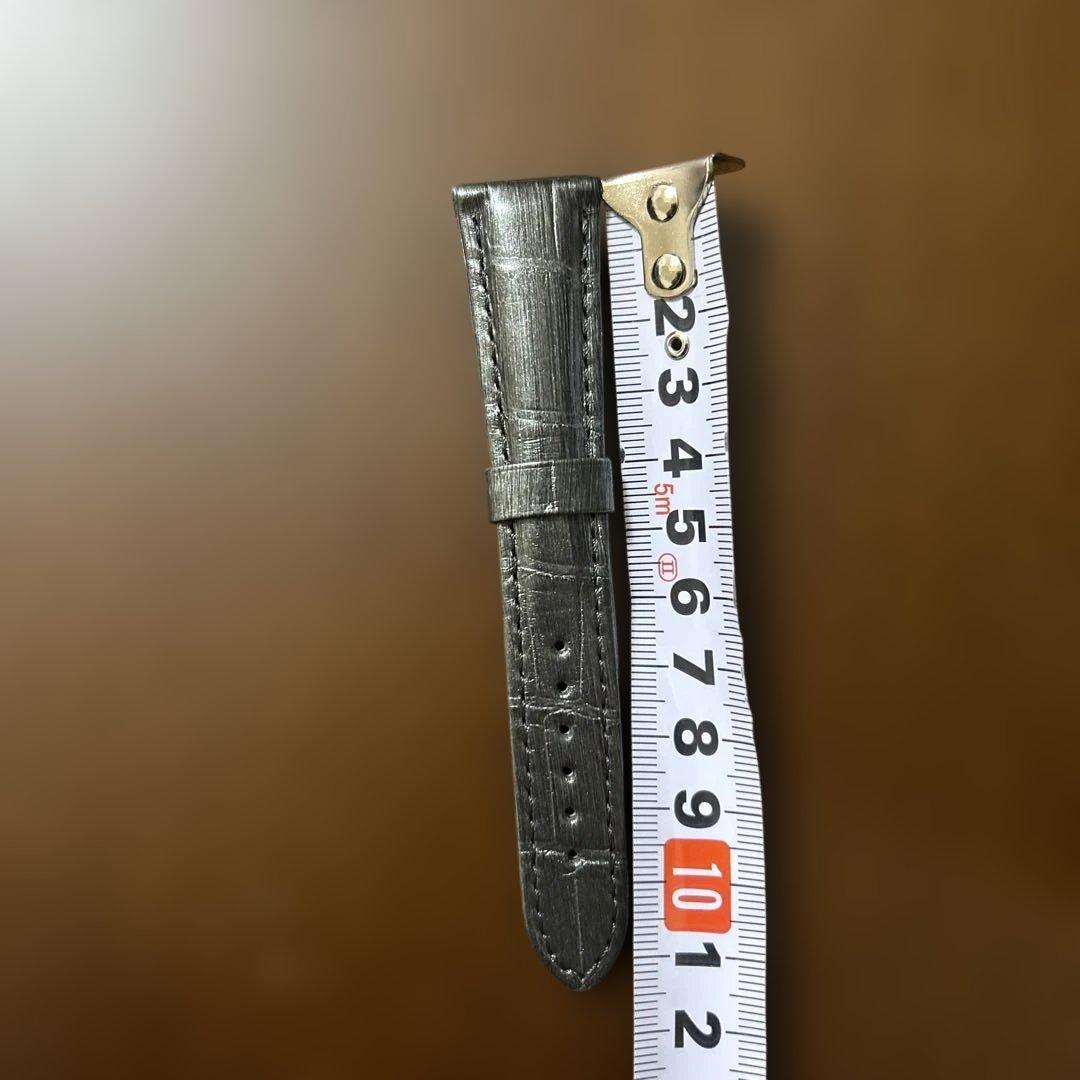 最終値下げ新品ブレゲ　クロコダイル型押し レザーベルト