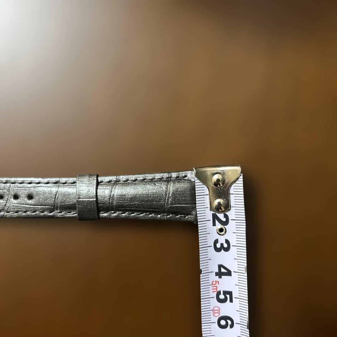 最終値下げ新品ブレゲ　クロコダイル型押し レザーベルト