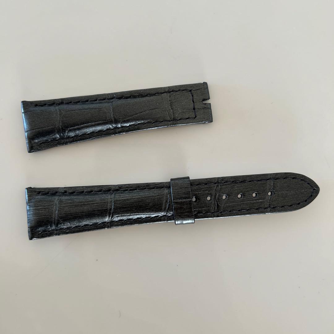 最終値下げ新品ブレゲ　クロコダイル型押し レザーベルト