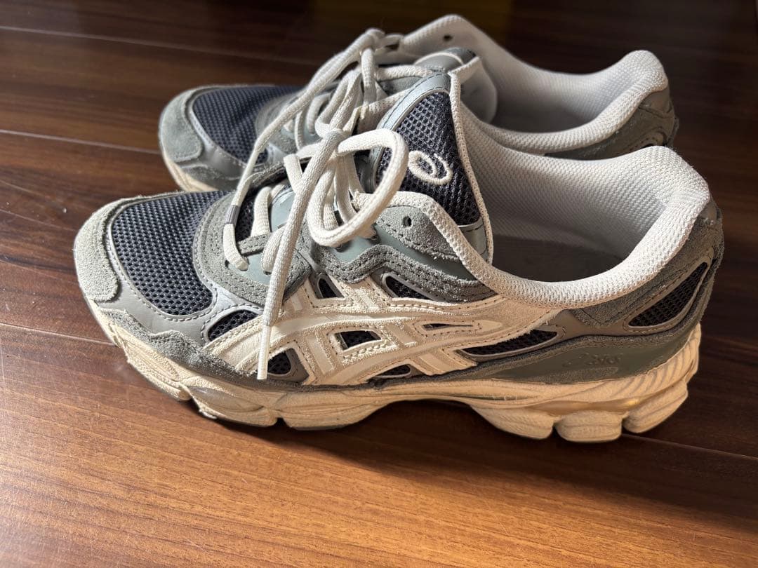 ASICS GEL-NYC アシックス　グレー　ホワイト　25cm