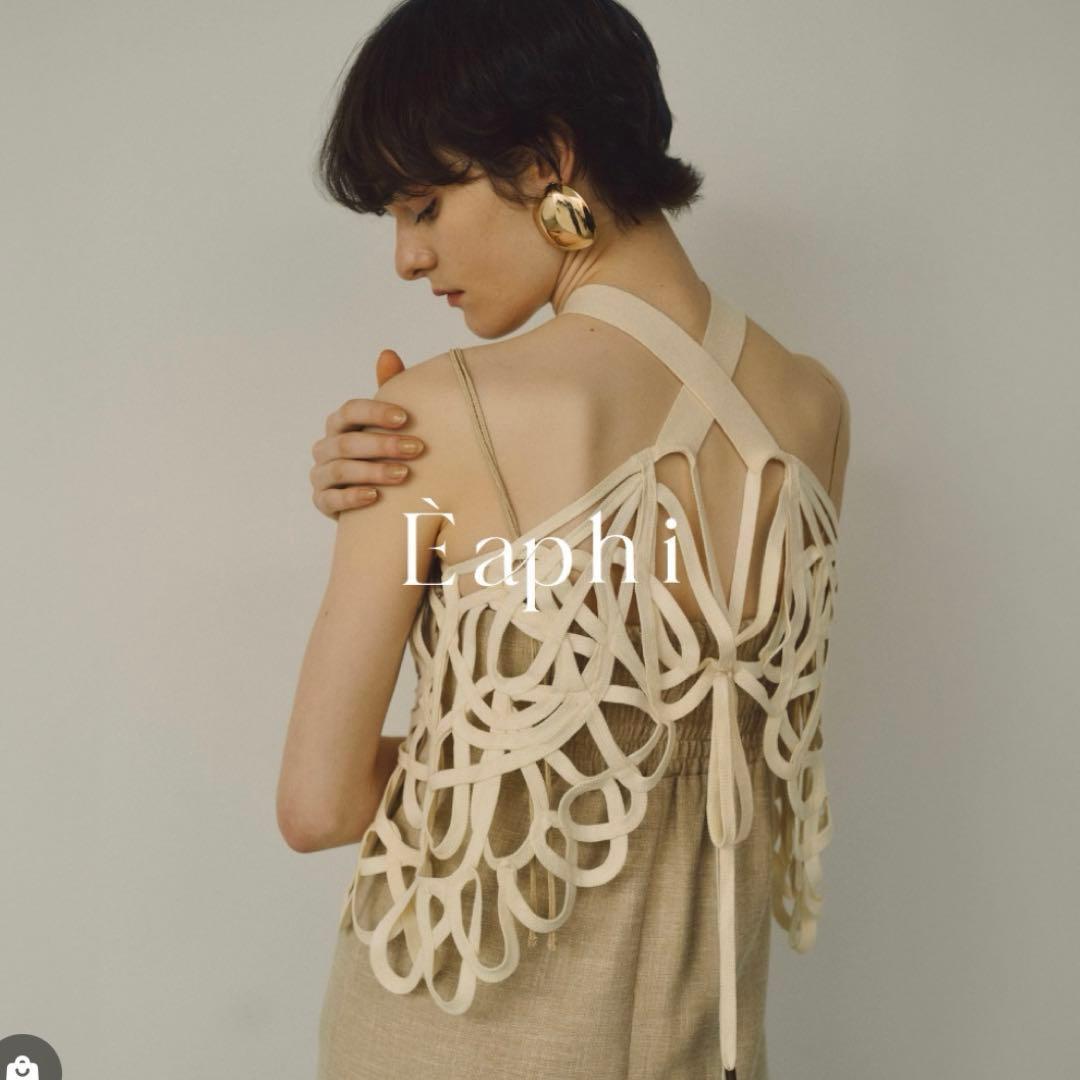 トップス eaphi EMBROIDERY CORD VEST