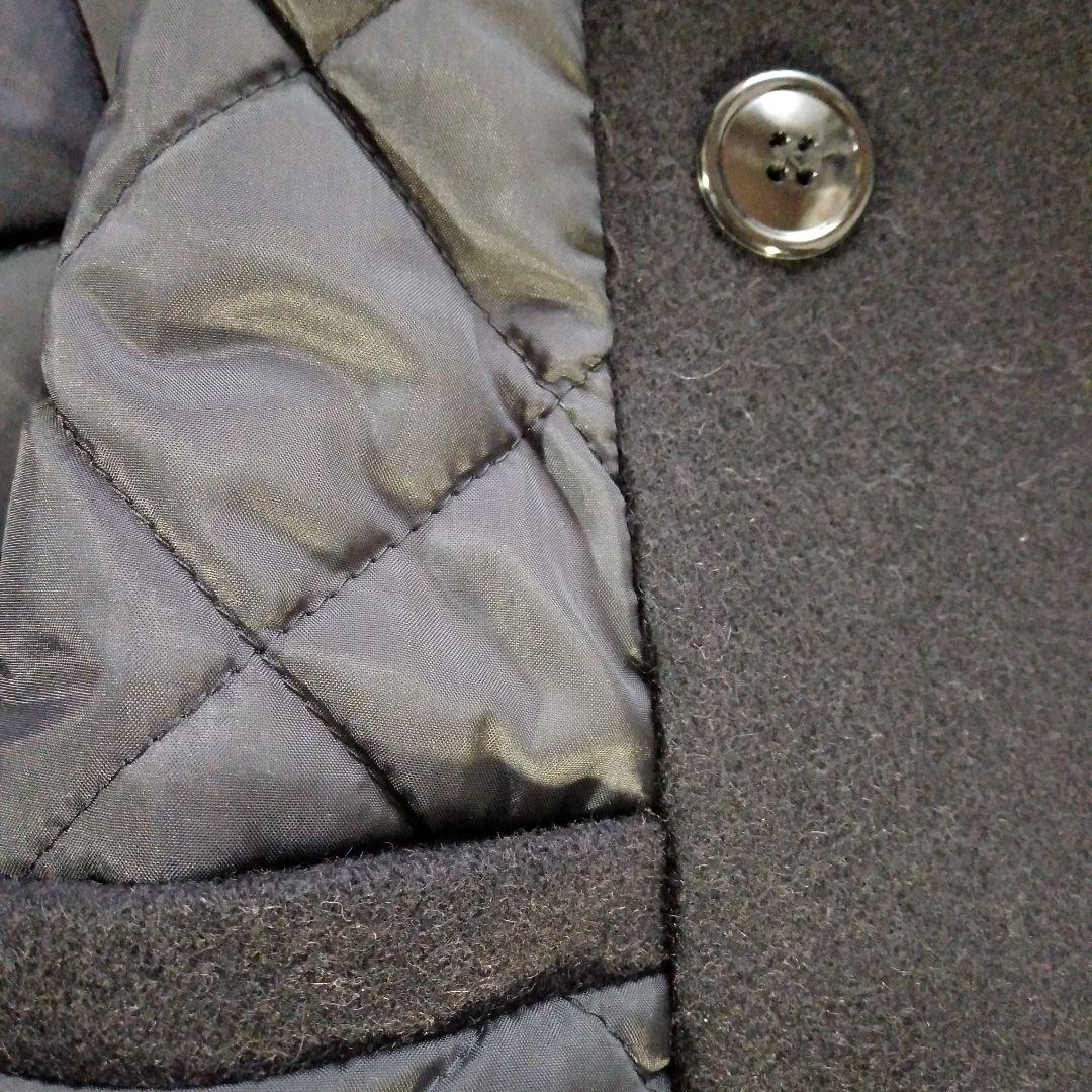 ビームス　フィデリティ　Pコート　　　ブラック