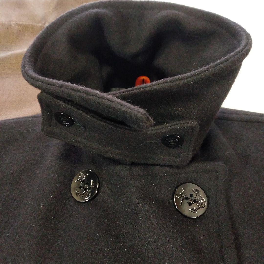 ビームス　フィデリティ　Pコート　　　ブラック