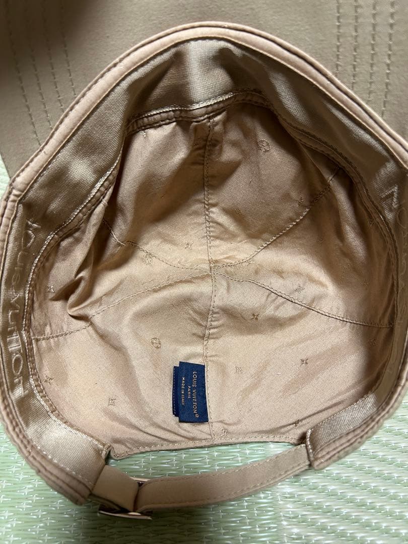 Louis Vuitton ベージュ ブラック キャップ 2点セット