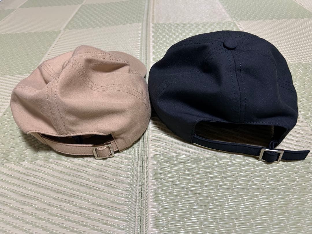 Louis Vuitton ベージュ ブラック キャップ 2点セット