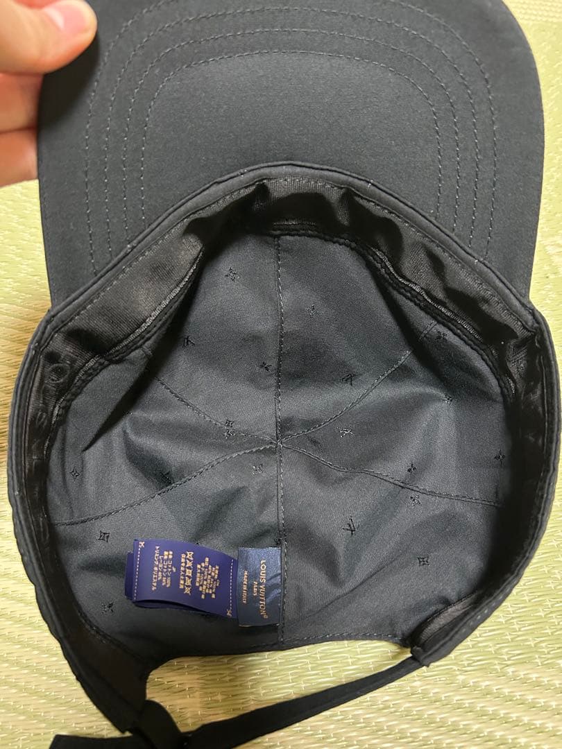 Louis Vuitton ベージュ ブラック キャップ 2点セット