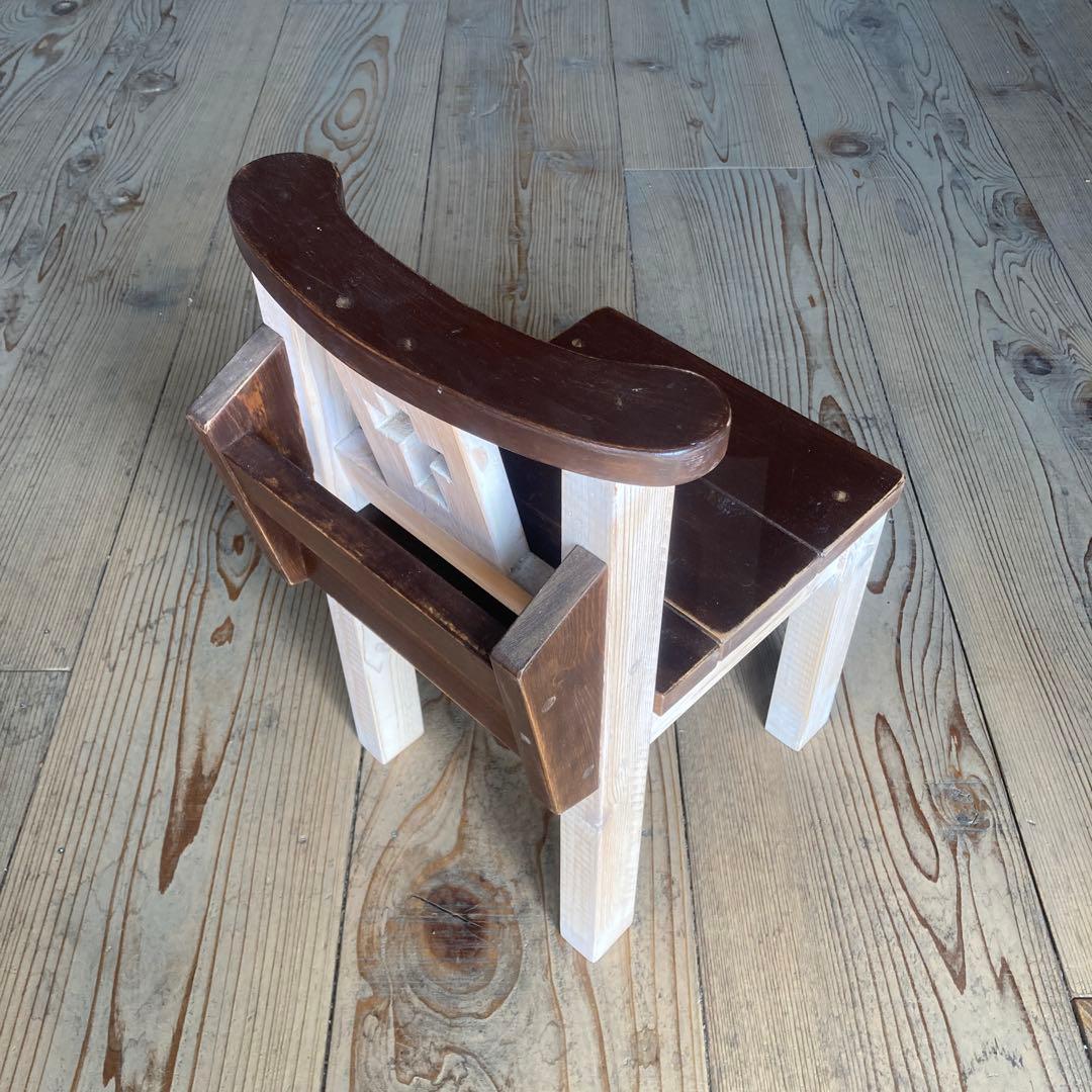 子供用チャーチチェア　アンティーク調　DIY オリジナル