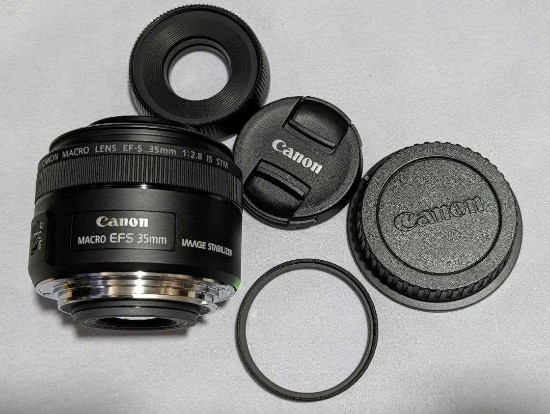 美品 Canon EF 35mm f/2.8 Macro IS STM レンズ
