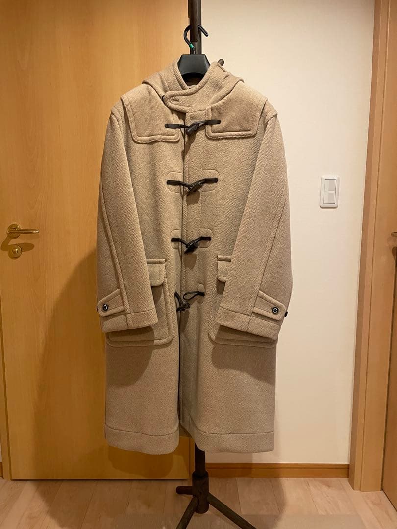 極美品 INVERTERE ウールヘリンボーン ロング ダッフルコート 90’s