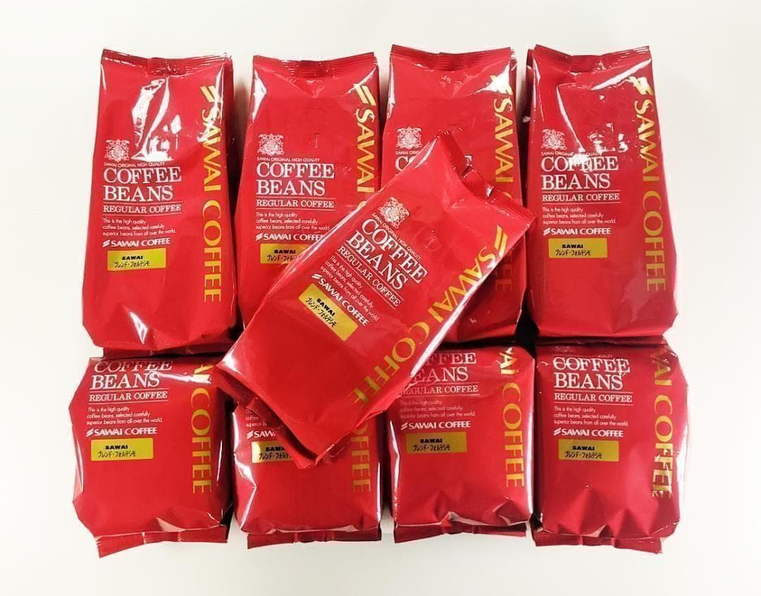 【新品・9袋】澤井珈琲 ブレンドフォルテシモ 約450杯分 豆のまま 珈琲